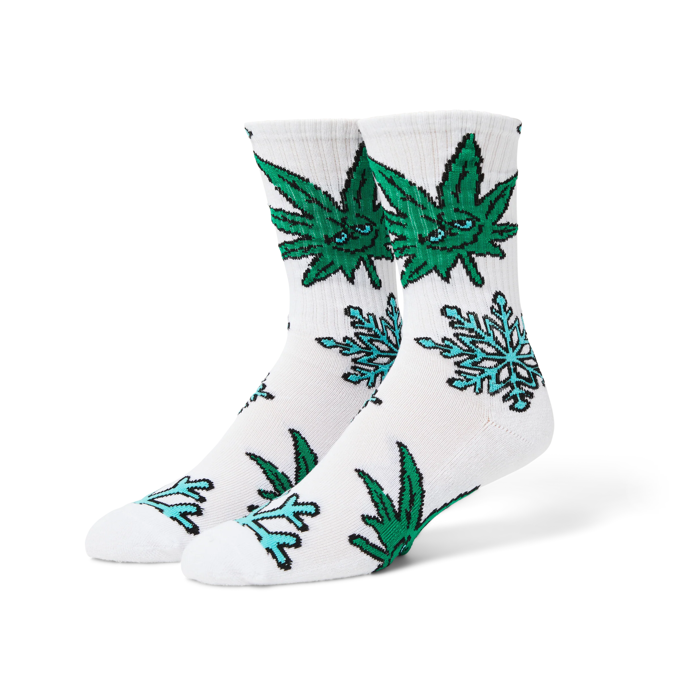 1621-green-buddy-snowflakes-sock-3.webp Green Buddy Snowflakes Sock
