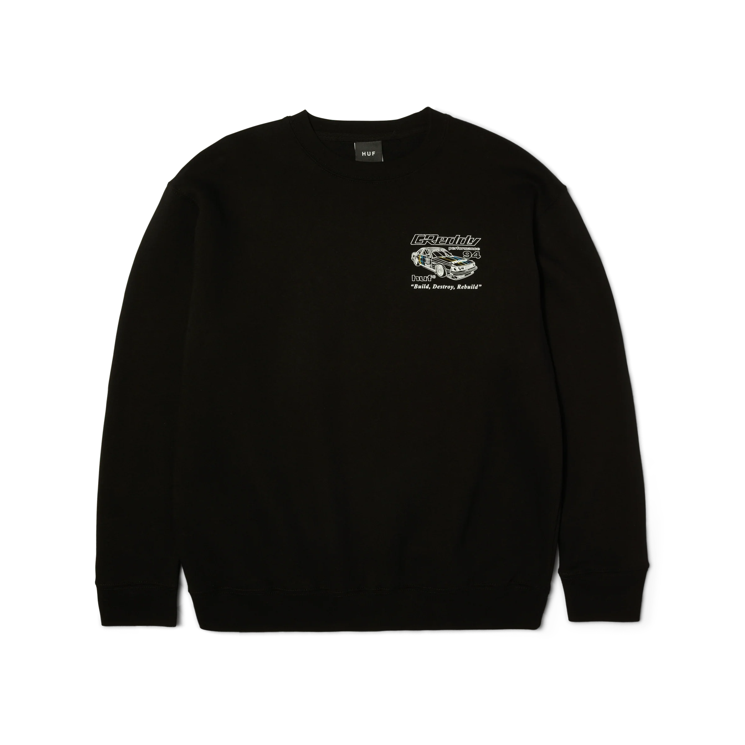 HUF x GReddy Retro Mod Crewneck Sweatshirt