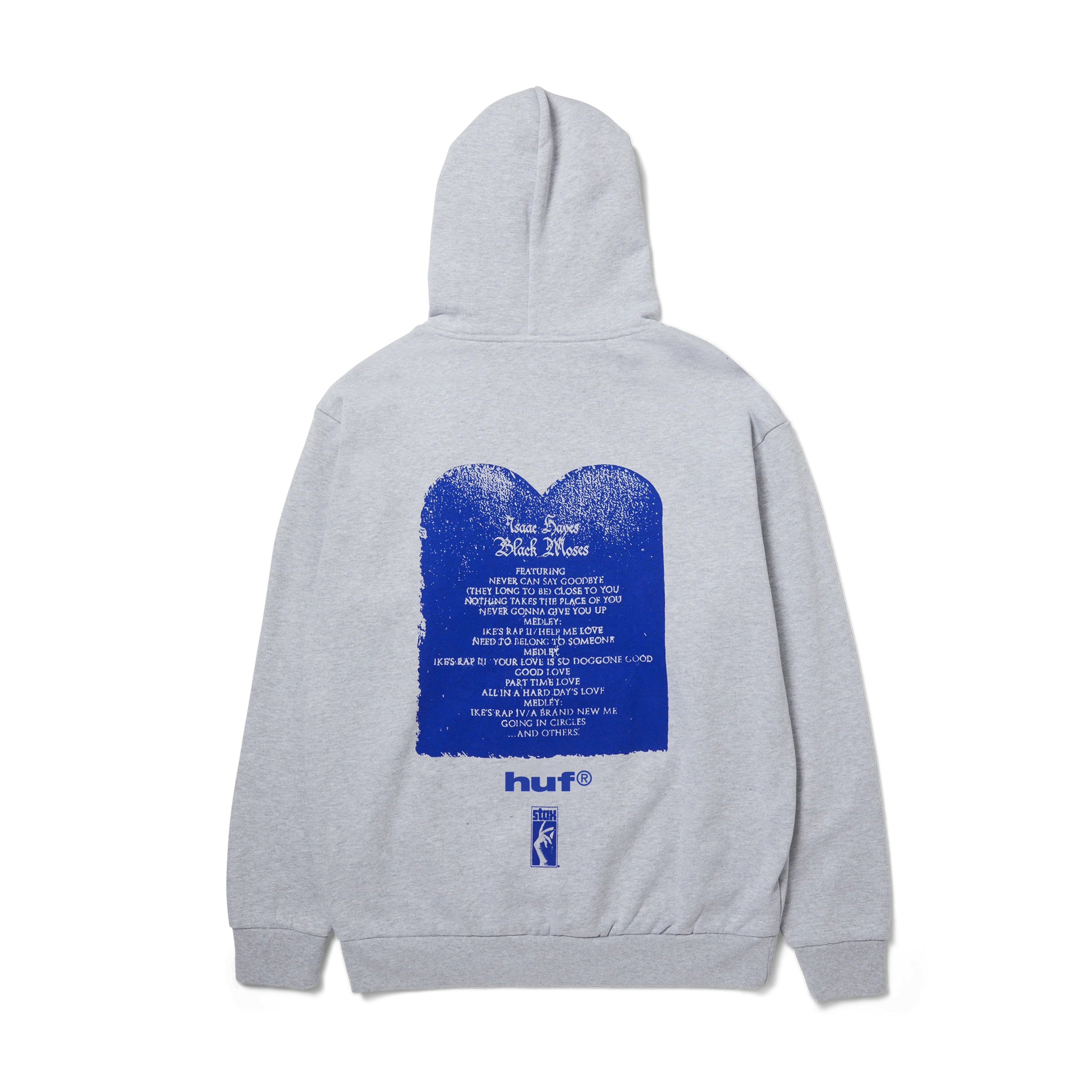 HUF x Isaac Hayes Black Moses Heavyweight Pullover Hoodie