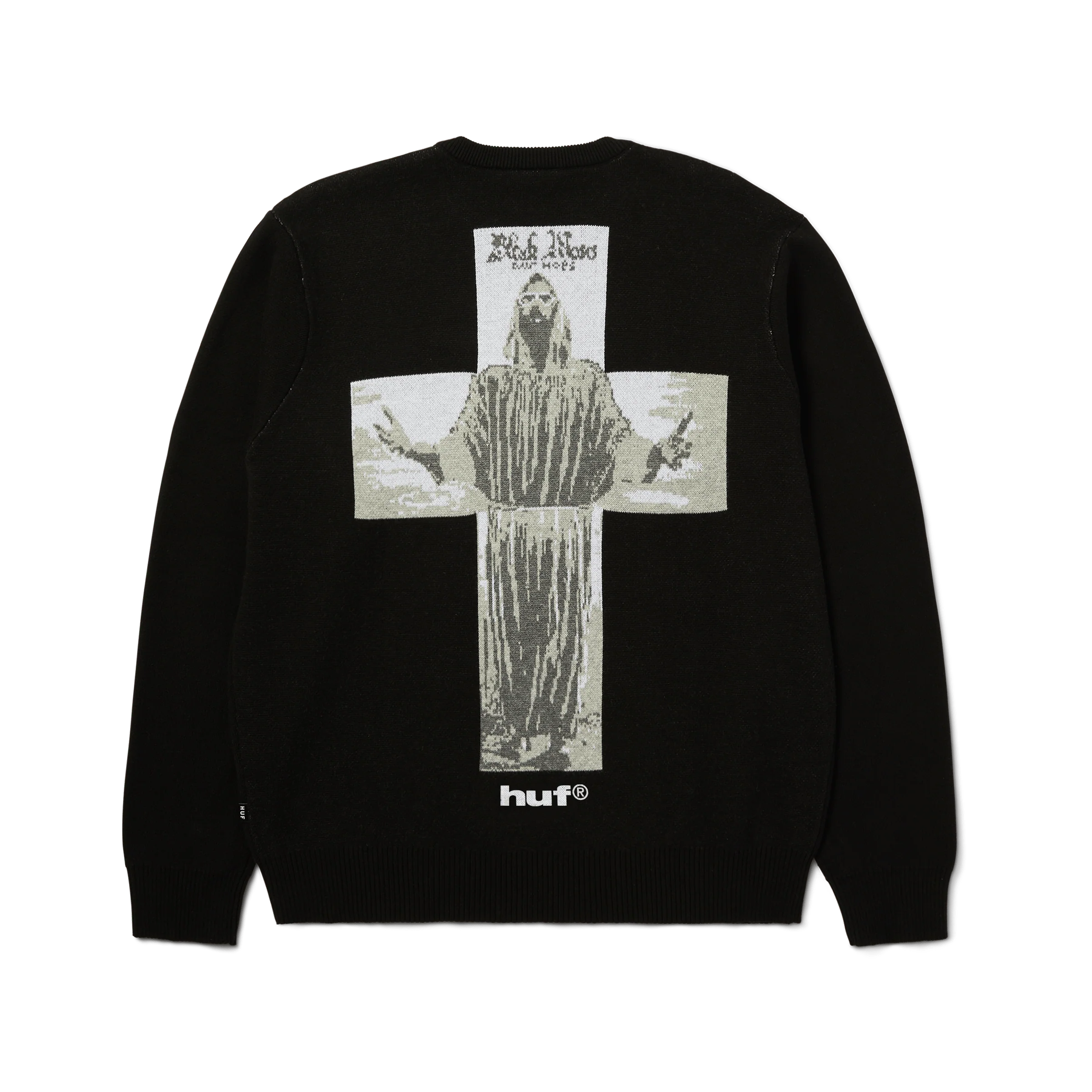 HUF x Isaac Hayes Black Moses Knit Sweater