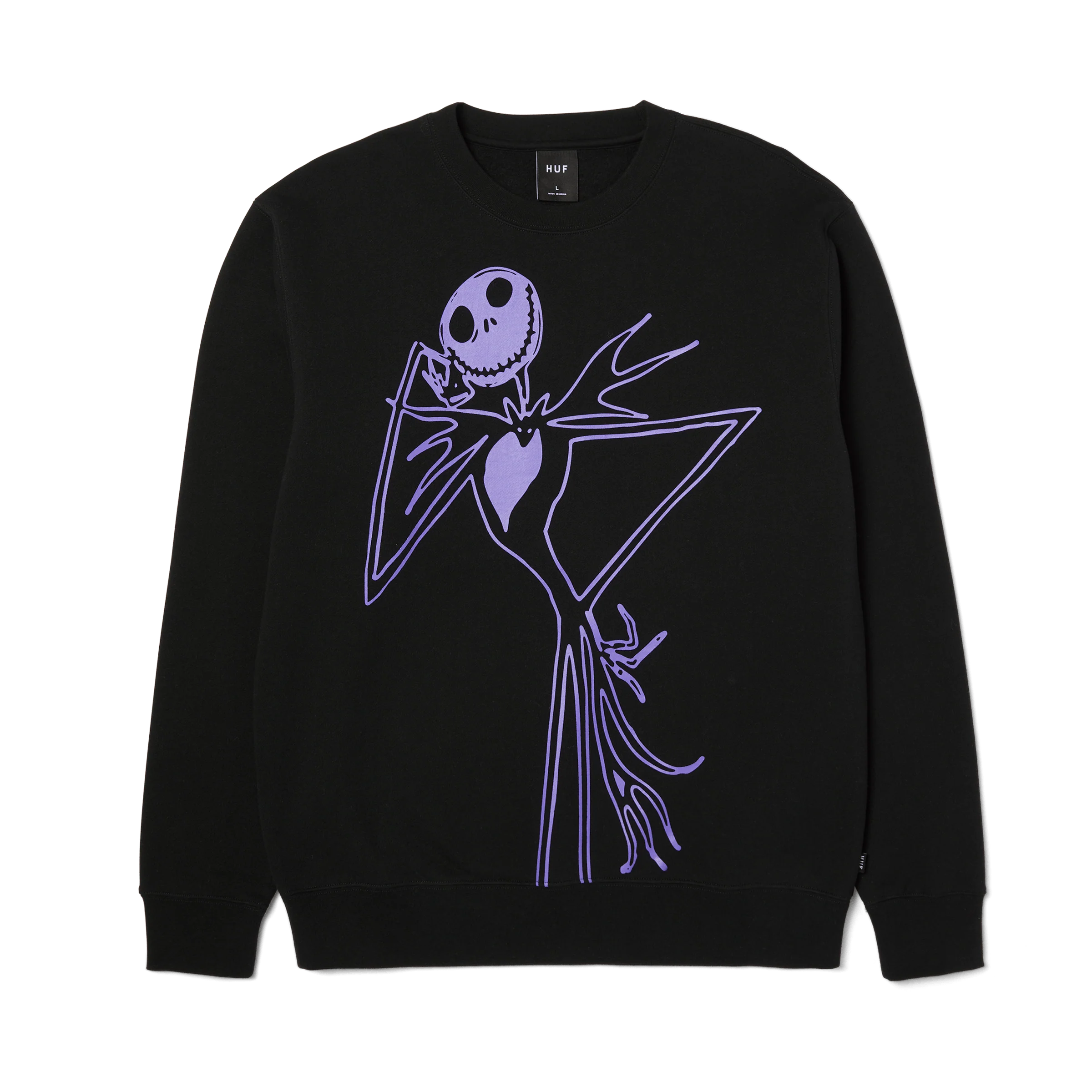 HUF x Nightmare Before Christmas Jack Skellington Crewneck Sweatshirt