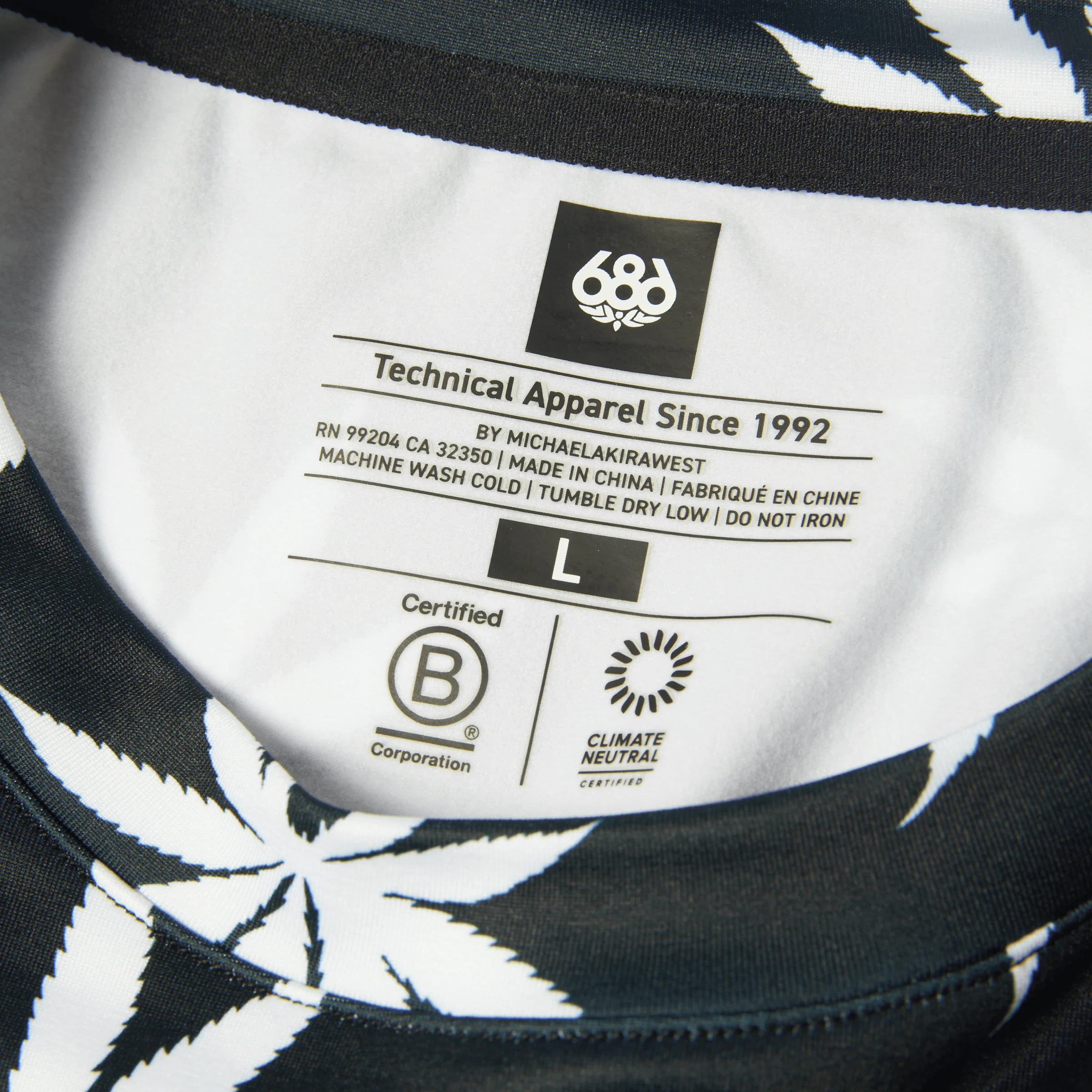 HUF x 686 Plantlife Base Layer Long Sleeve T-Shirt Top